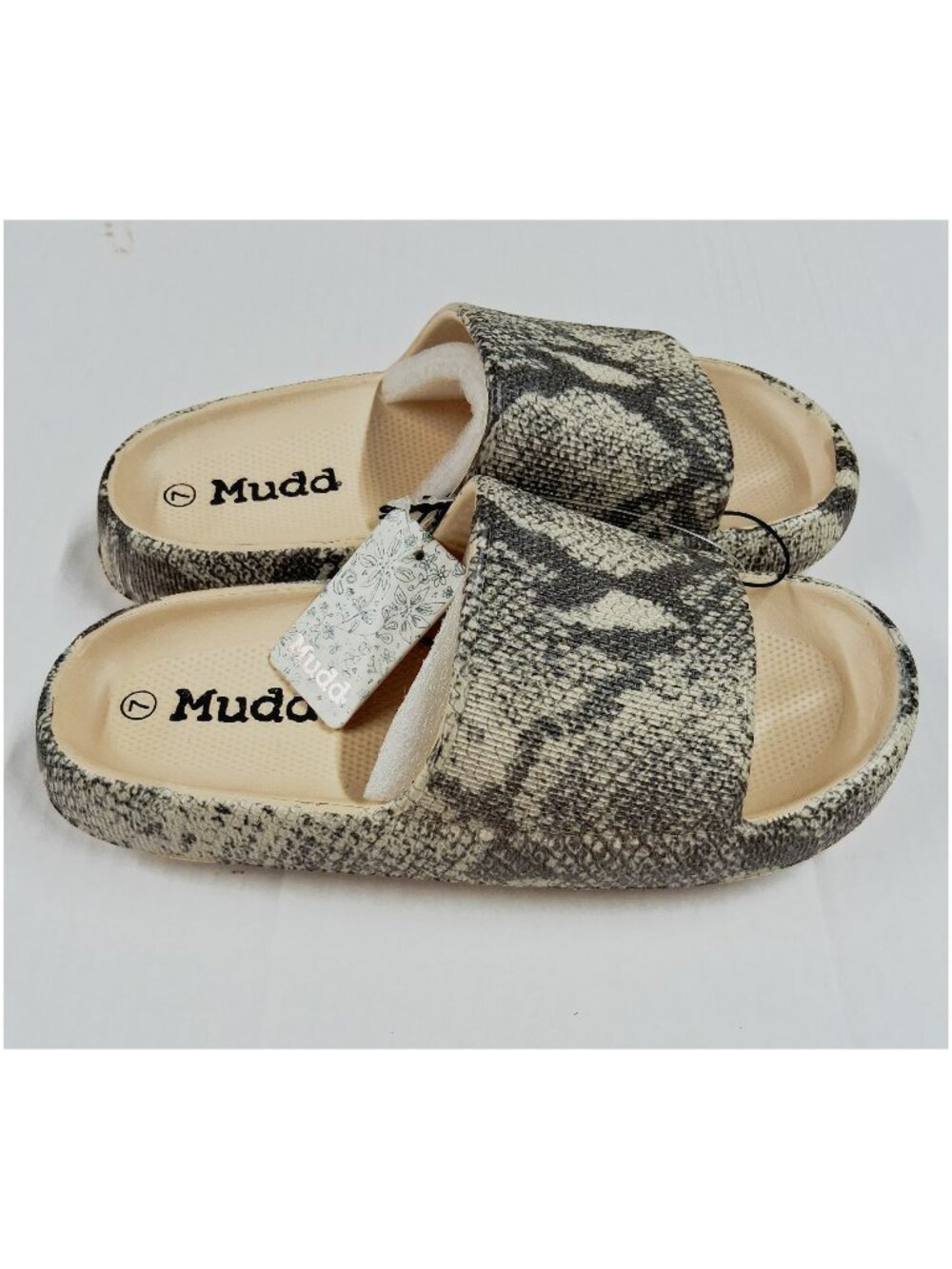 Women's Cozy Pillow Slides Anti-Slip Eva Sandals  Gray 7